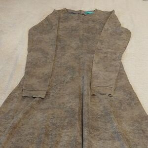 Brown Long Sleeve Dress